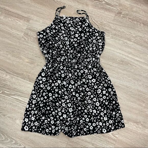 936 Generation Black Ditsy Floral Playsuit - Picture 2 of 7